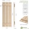 Ekena Millwork Rustic Three Board Spaced Board-n-Batten Sandblasted Faux Wood Shutters, 17 1/2W x 76H, PR SHUBSS17X76SDPR - alternate 7